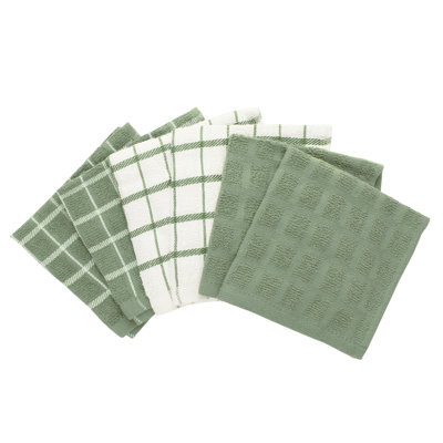 Cotton Plaid Dish Cloth Kitchen Towel