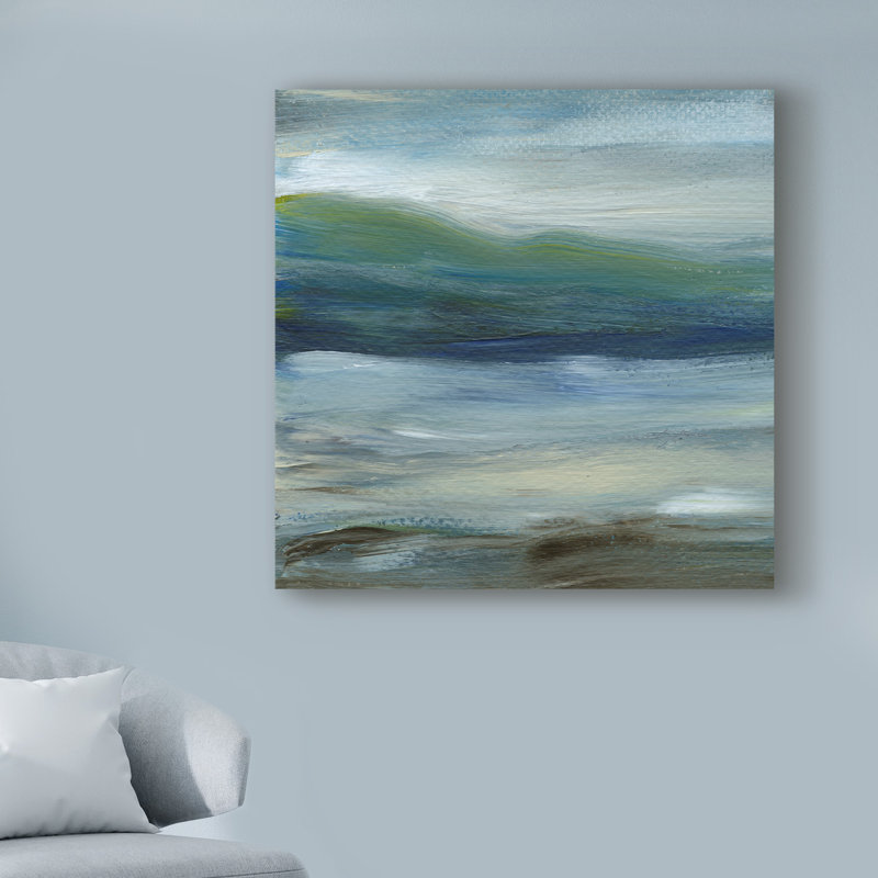 « denim danse i », reproduction de peinture à l’acrylique sur toile tendue, H 14 po x l 14 po x P 2 po