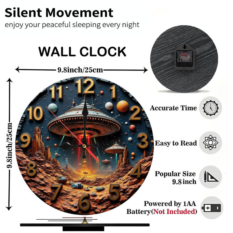 Horloge murale Alien