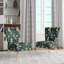 Chaise d'appoint rembourrée bohème et éclectique Modern Sea Paisley Spirals