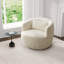 34.23" W Upholstered Swivel Barrel Chair-40852357