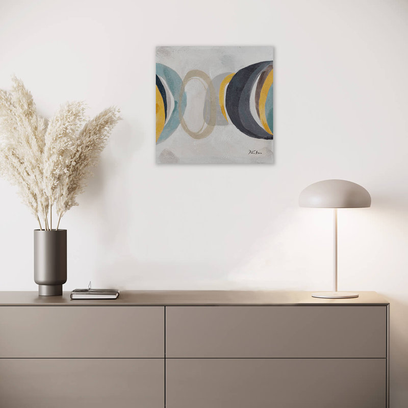 Hand -painted acrylic painting Lunar Phases