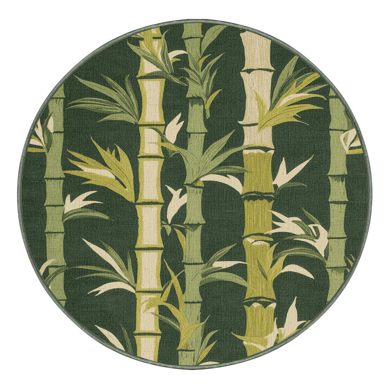 Tapis hawaïen lavable en bambou, Rectangle 5 pi x 7 pi