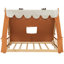 Lit de chalet d'aventure, structure en MDF, thème de forêt enchanteur, chambre d'enfant