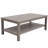 Aluminum End Table with Shelf