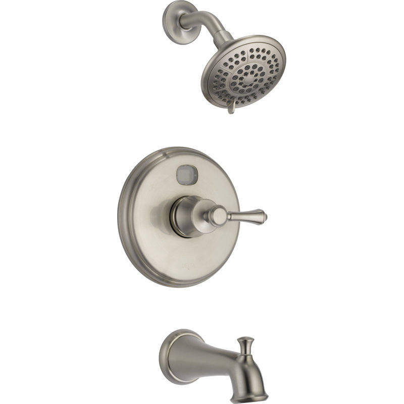 Robinet de baignoire et douche avec moniteur, Acier inoxydable Brilliance