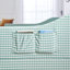 Lit de jour pleine grandeur, lit de jour convertible rembourré avec dossier capitonné, canapé-lit polyvalent 3 en 1 avec lit gigogne escamotable et rangement latéral, parfait pour un salon compact en cyan