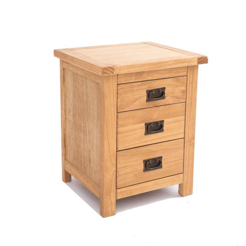 Nolan 45cm W Plywood / Laminate Board Bedside Table