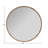 Burled Round Mirror