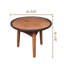 Table basse ronde 20 po chêne