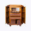 Kephart 104cm Solid Wood Bar Cabinet