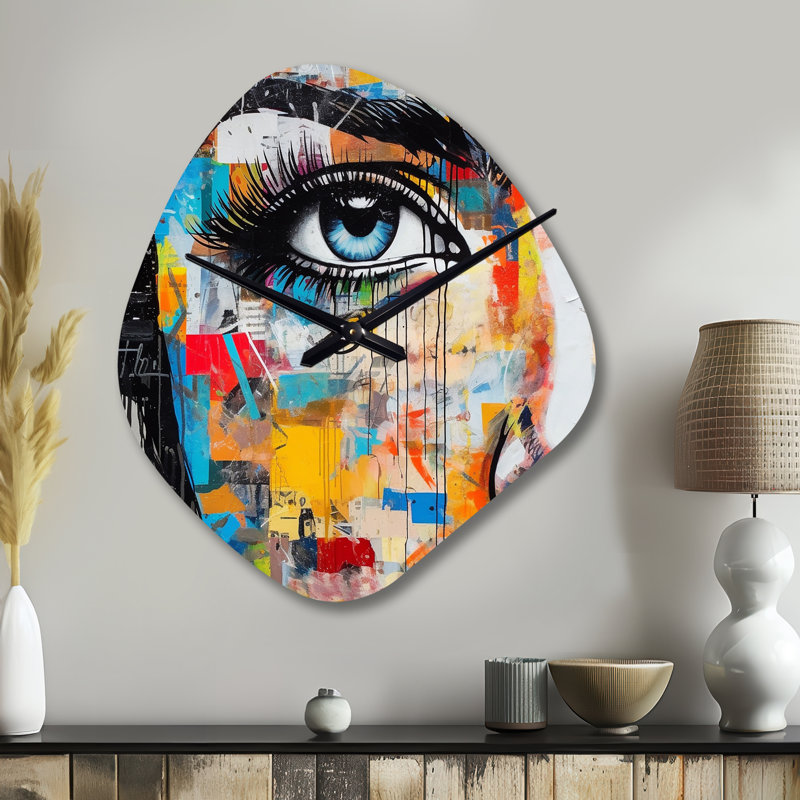 «I Pop Art Portrait», horloge murale, Grand