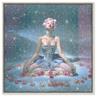 Toile imprimée Petal Stage Sports et équipes sportives avec reflets de poussière de diamant par Oliver Gal