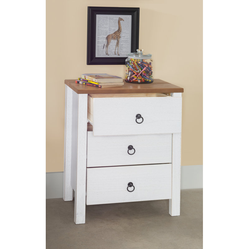 Seavy Pine Solid Wood 20.1 " W 3 - Drawer Dresser