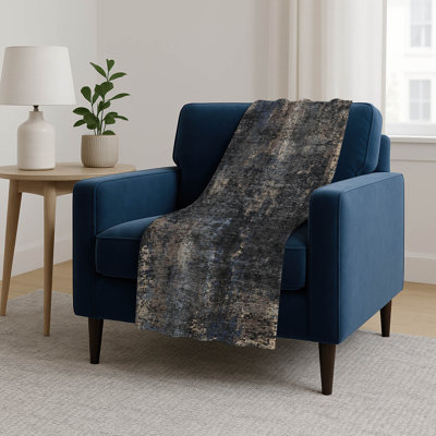 Addison Machine Washable Sherpa ASB815 Modern Throw Blanket