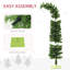 Arbre de Noël artificiel pliable 6 pi avec 400 branches et base en métal, vert
