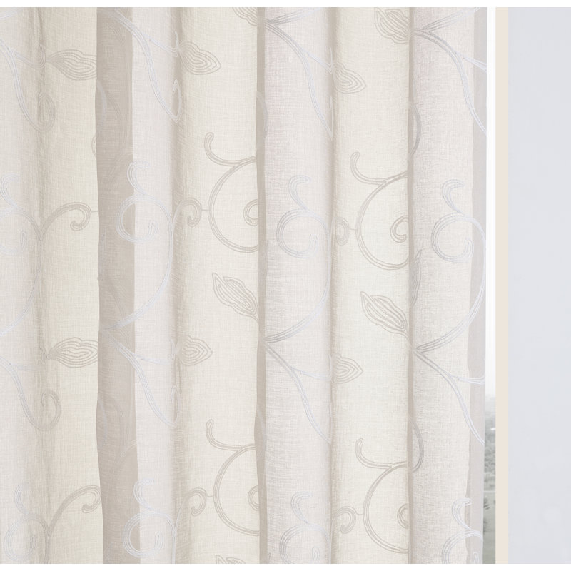 Shavonda Synthetic Sheer Curtain Panel