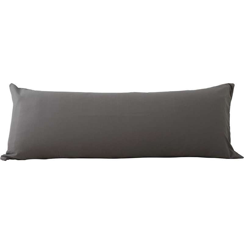 Housse de coussin en microfibre, Gris anthracite