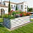 Large Galvanized Raised Garden Bed Kit With Gloves-854802056-852024649