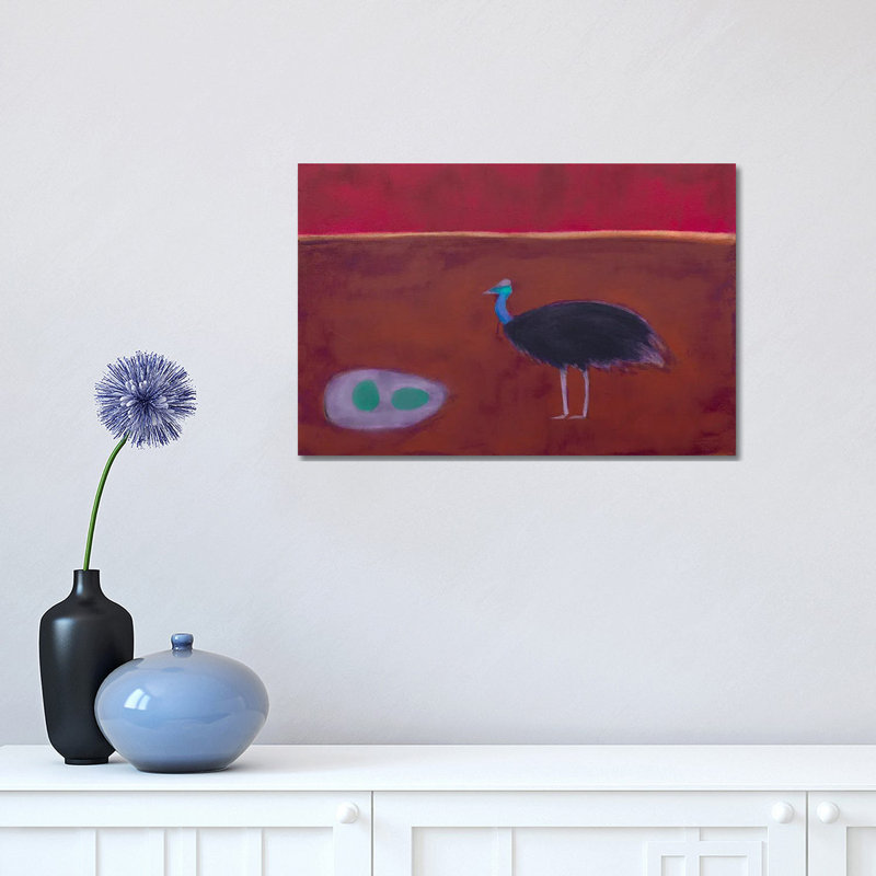Cassowary 1 Piece Wrapped Canvas Painting, 30.48 cm H x 45.72 cm W