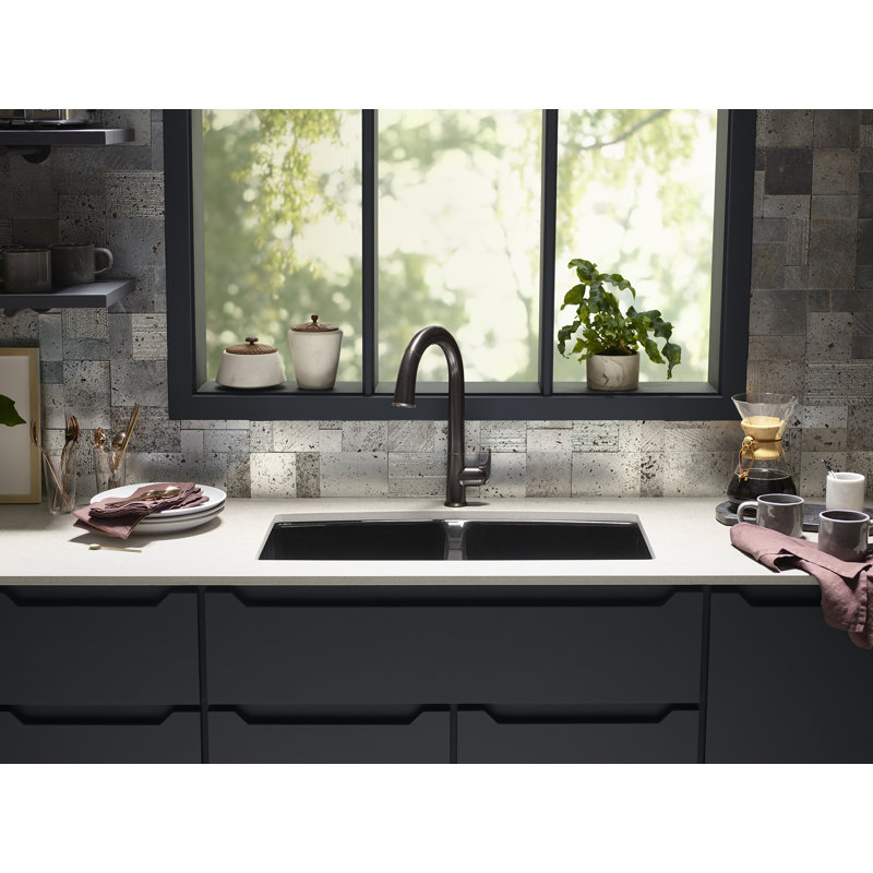 Sensate Pull-Down Touchless Single Handle Kitchen Faucet, Oil Rubbed Bronze