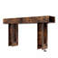 Console de 63 po de long, canapé rectangulaire en bois derrière le canapé, table d'entrée de style campagnard pour l'entrée, couloir, salon-680635973