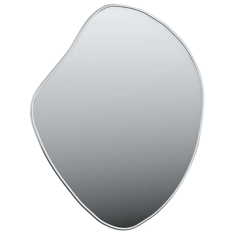 Olle Free Form Wall Mirror, Silver, 50cm x 40cm