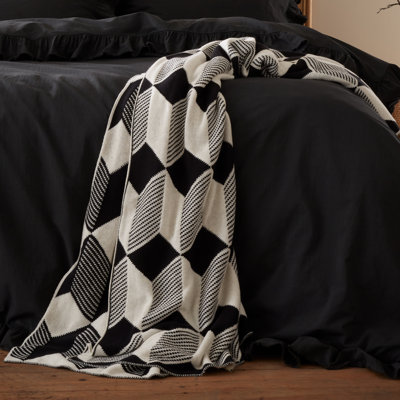 Geometric Knitted Blanket