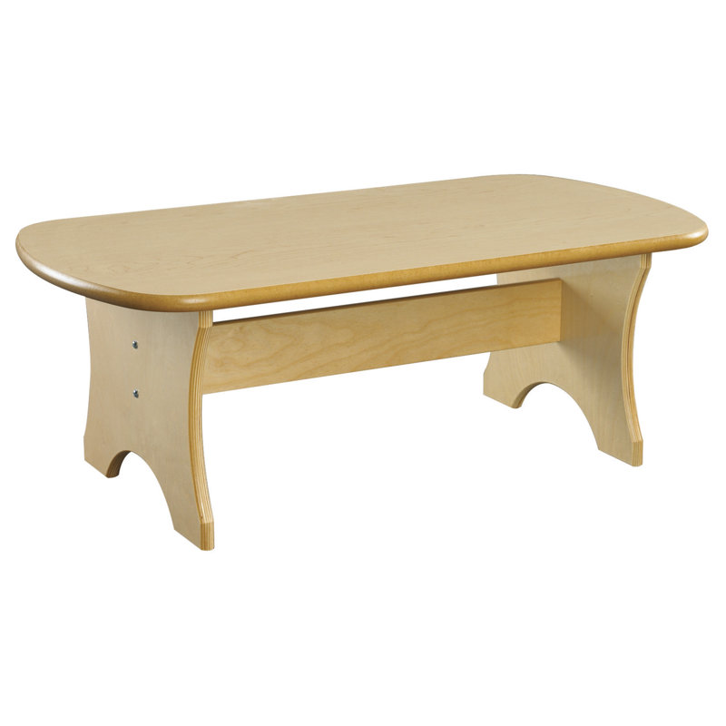 Kids Solid Wood Rectangular Interactive Table, 10.5'' H X 29'' L X 14.75'' D
