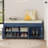 43.5" Entryway Bench with Hidden Shoe Storage and Cushion-2076241971