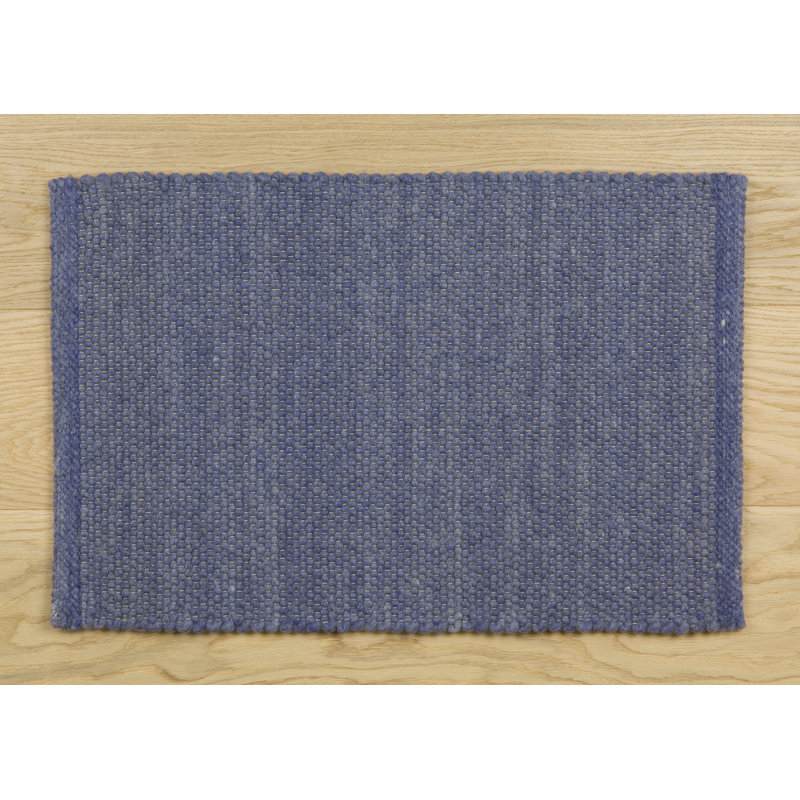 Solid Colour Wool Area Rug, Runner 80 x 200 cm