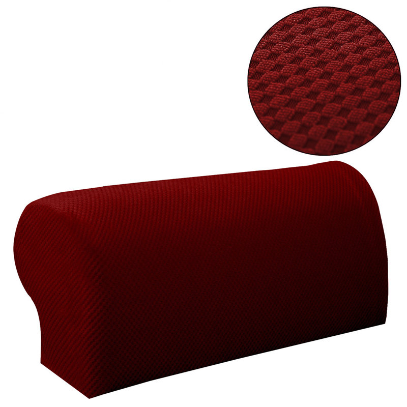 Box Cushion Sofa Slipcover, Wine Red