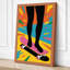 Standing in Colour Modern 1 Piece Wrapped Canvas Wall Art-2106620878-2106620872