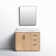 San 42'' Single Bathroom Vanity with Cultured Marble Top with Mirror