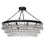 Lustre spectaculaire à niveaux à 10 lumières avec détails de cristal Johnjack-25183316