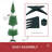 Slim Artificial Christmas Tree