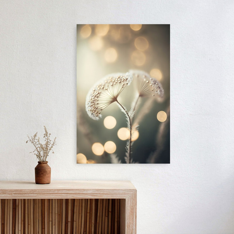 Rêves éthérés - Affiche murale abstraite vintage représentant un paysage floral - Paysage de fleurs - Rêves éthérés
