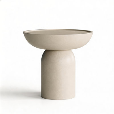  Modern Ivory Style Cement Coffee Table