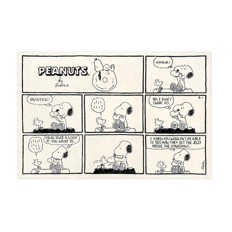 Rug PEANUTS Comic 6 .5 X 9.5 Ft
