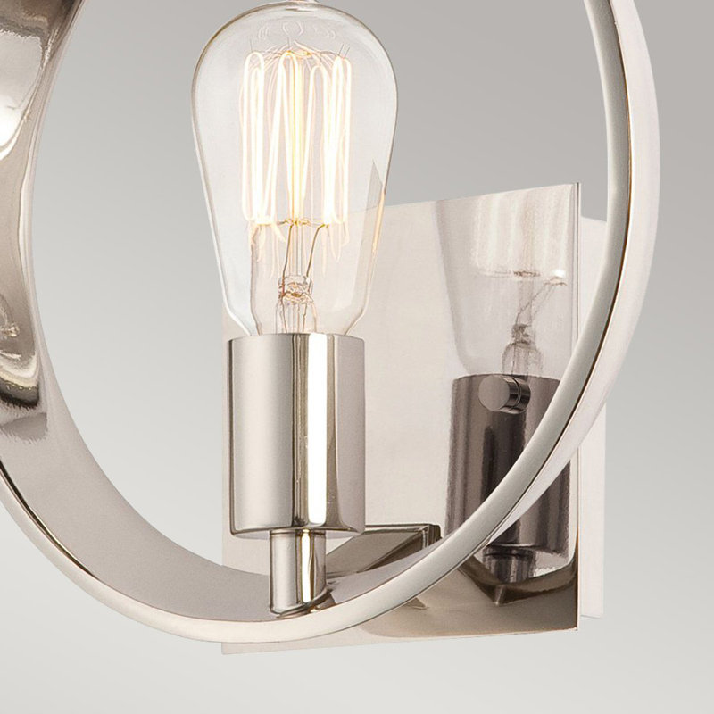 Bengtson Steel Armed Sconce, Imperial Silver