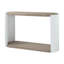 Chêne et blanc brillant Table - Structure fonctionnelle pour la chambre à coucher Apparence élégante