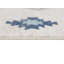 Tapis de couloir bleu et ivoire Strathearn Southwestern-780871167