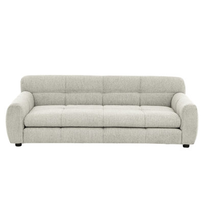 Lit pour chien moderne, lin doux et dossiers, pour les grands chiens, confortable avec du lin beige