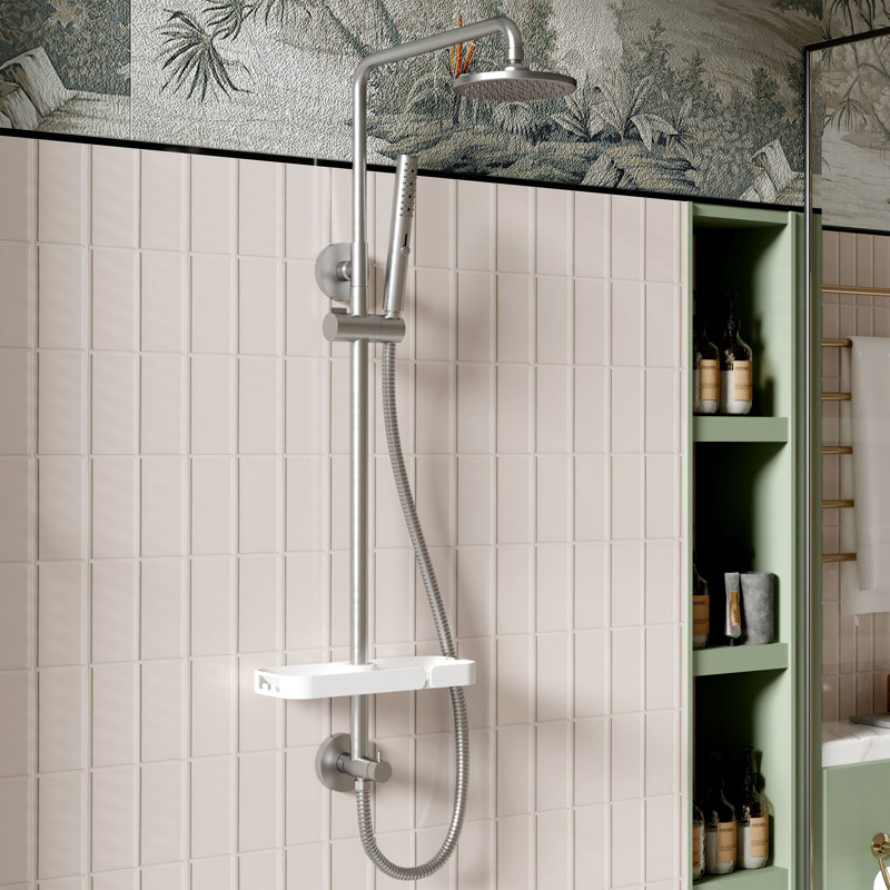 Système de douche 3 fonctions, Chrome poli