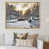 Gold Floater Framed Canvas