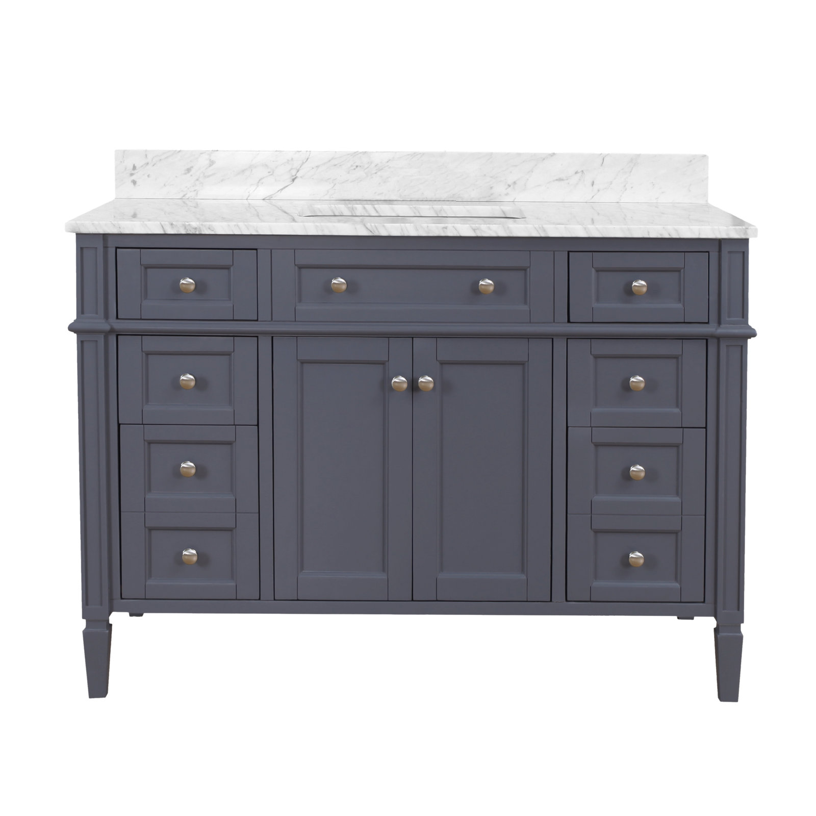 Lakeland 48'' Single Bathroom Vanity, Marine Gray