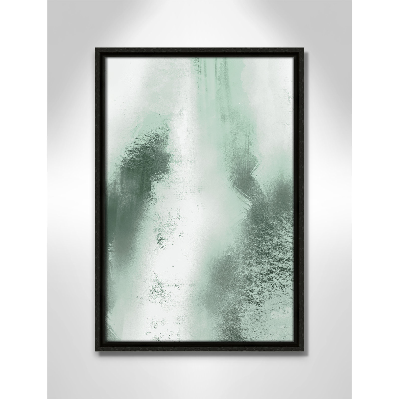 Quietude Smudges I Print by Marcus Prime, 13.5'' W x 19.5'' H, Espresso Floater