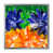 Impression argent sur toile encadrée