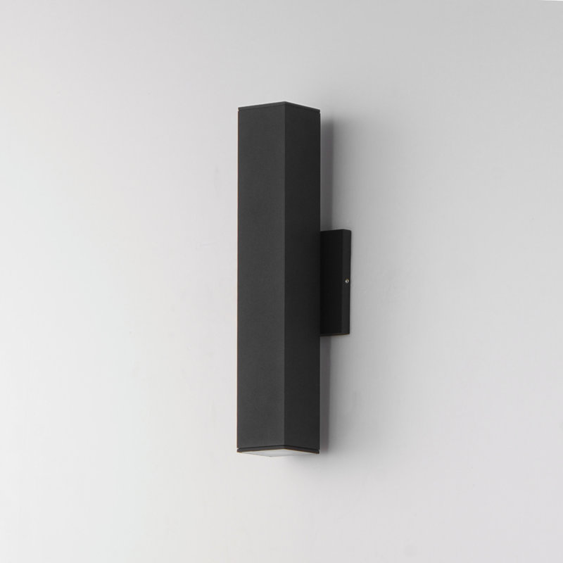 Applique murale en aluminium Lucijana, H 14,5 po x l 2,5 po x P 3,5 po
