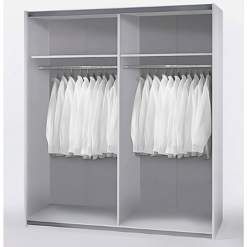 2 Door Manufactured Wood Wardrobe, Oak Sonoma